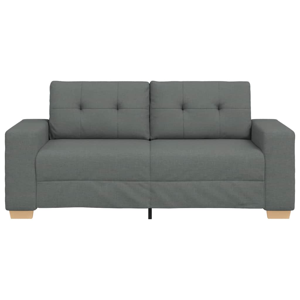 Sötétszürke szövet loveseat kanapé 140 cm