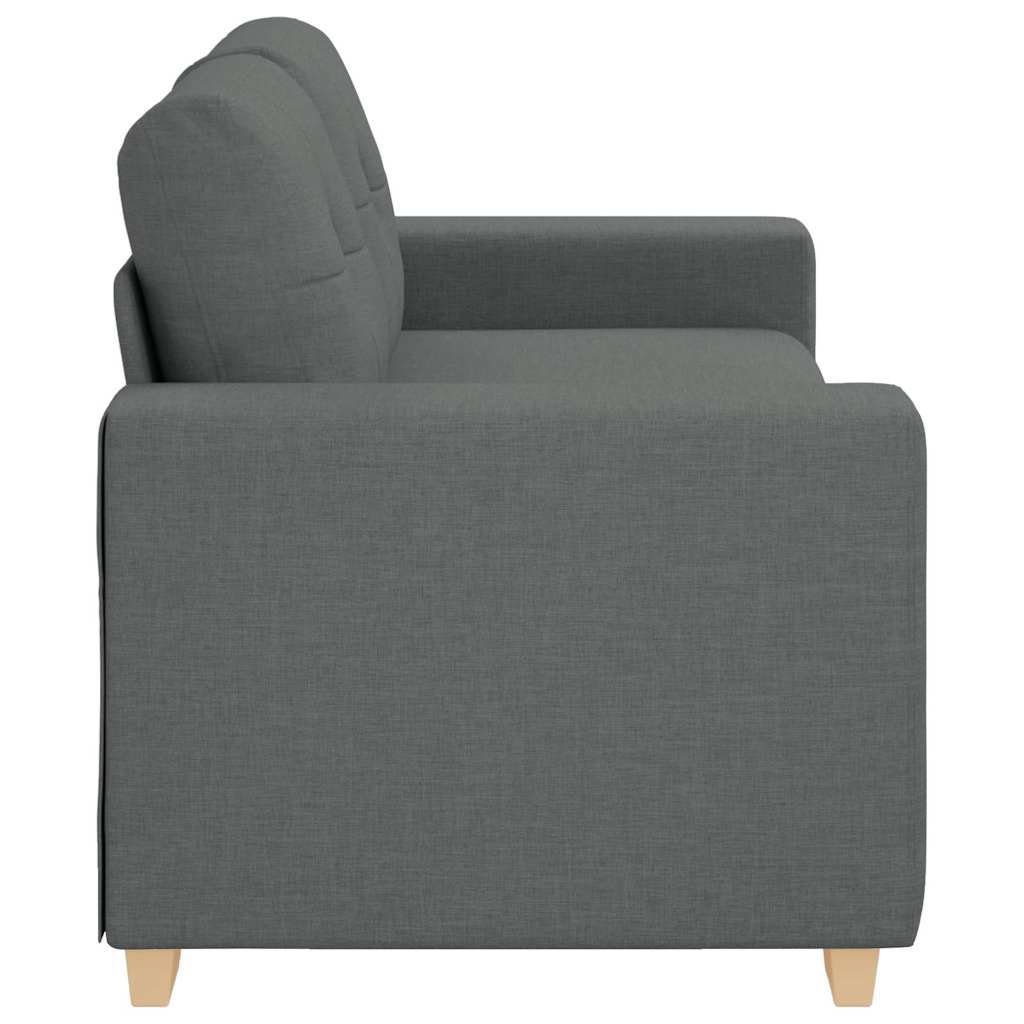 Sötétszürke szövet loveseat kanapé 140 cm