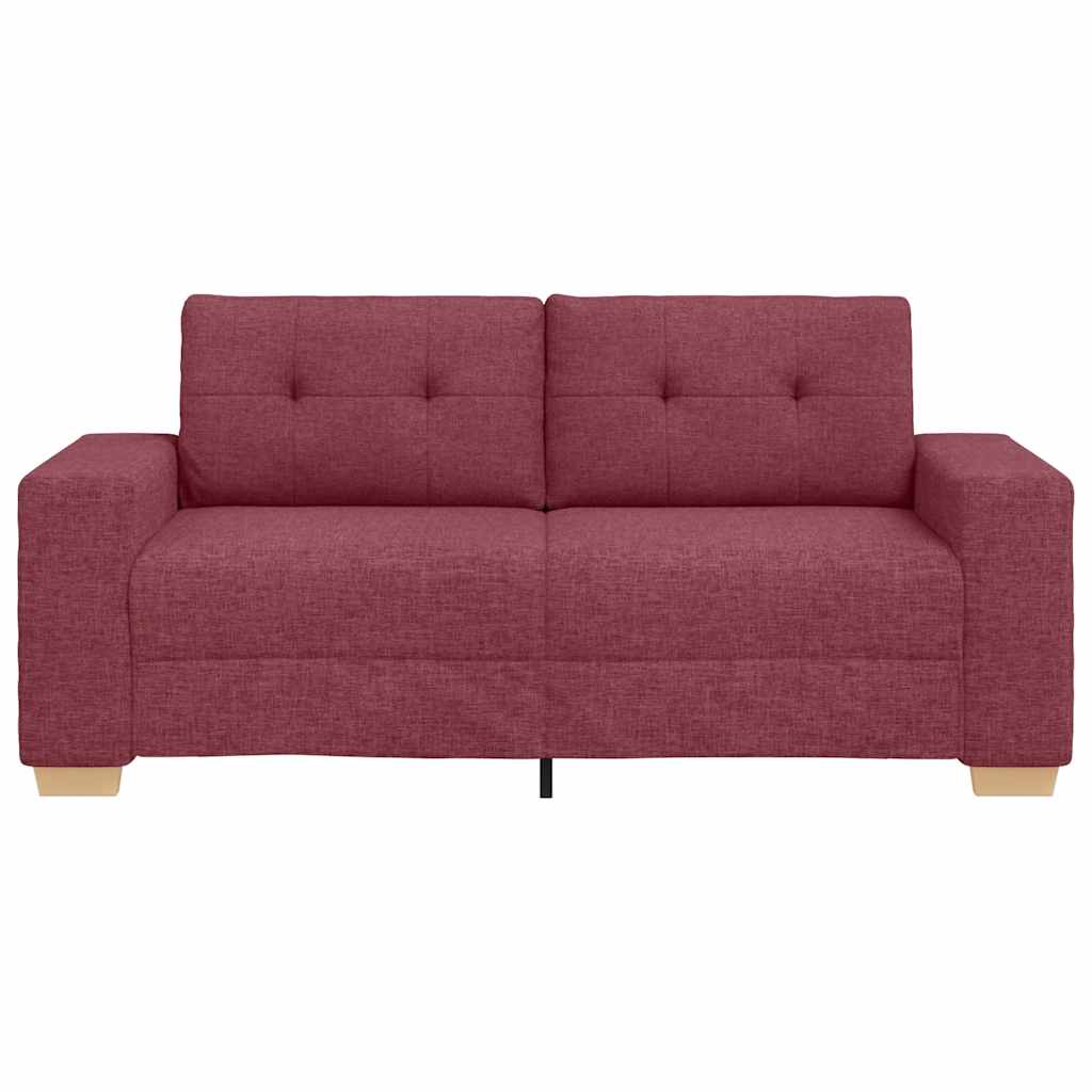 Borvörös szövet loveseat kanapé 140 cm Borvörös szövet loveseat kanapé 140 cm