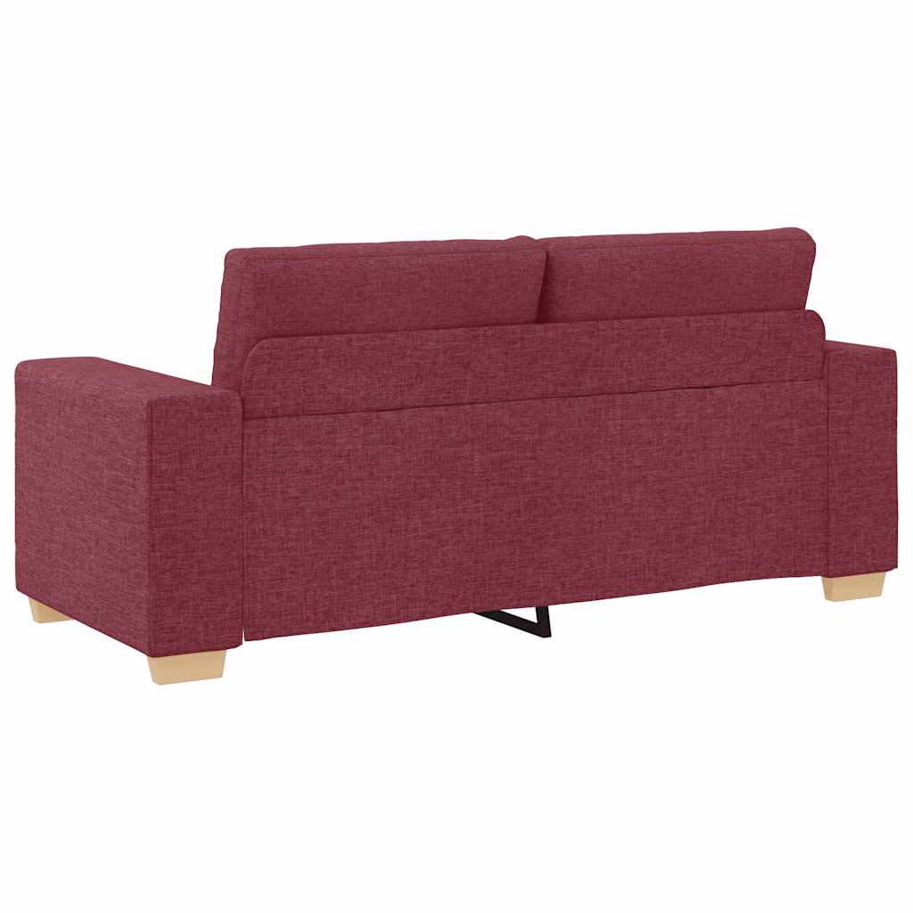 Borvörös szövet loveseat kanapé 140 cm Borvörös szövet loveseat kanapé 140 cm