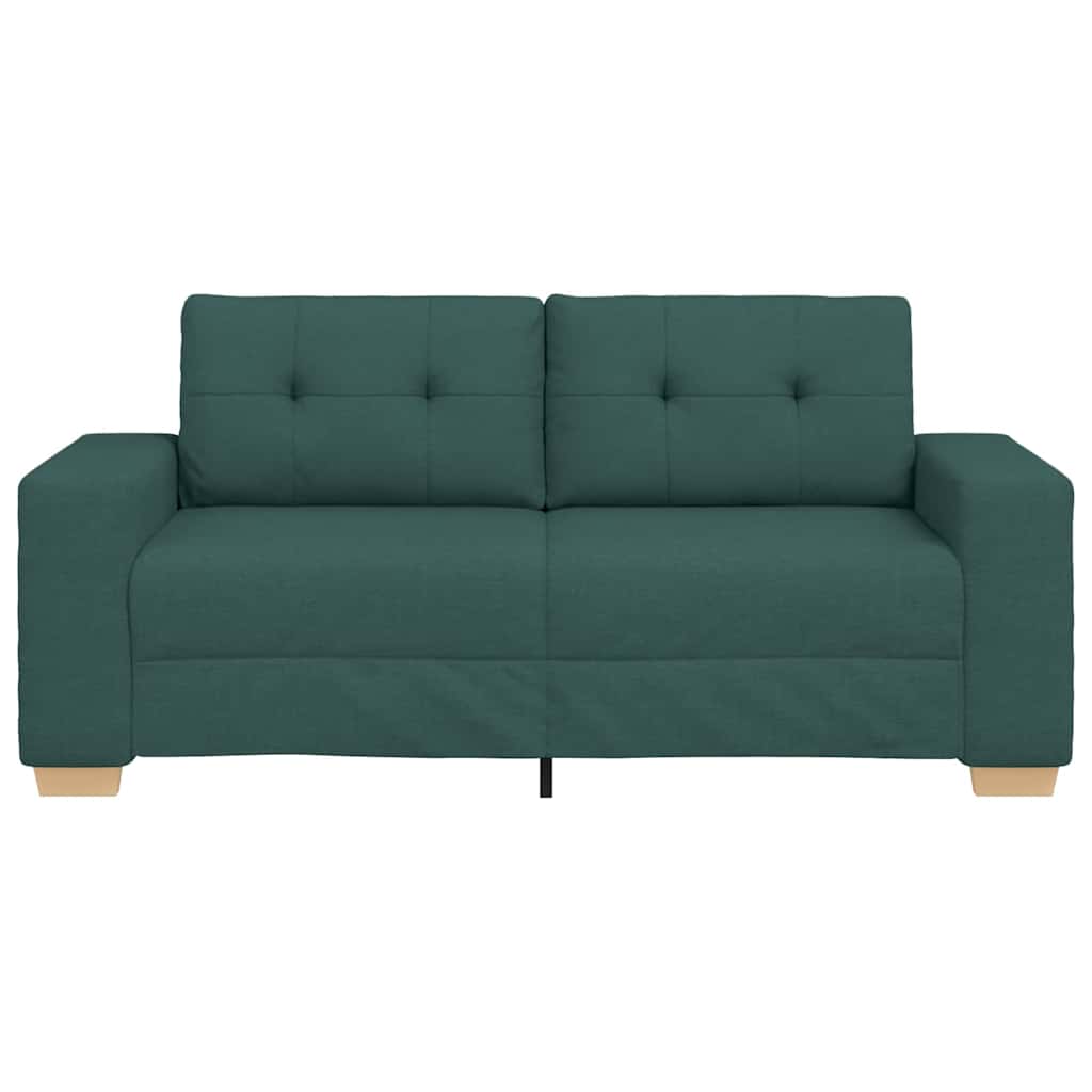Sötétzöld szövet loveseat kanapé 140 cm