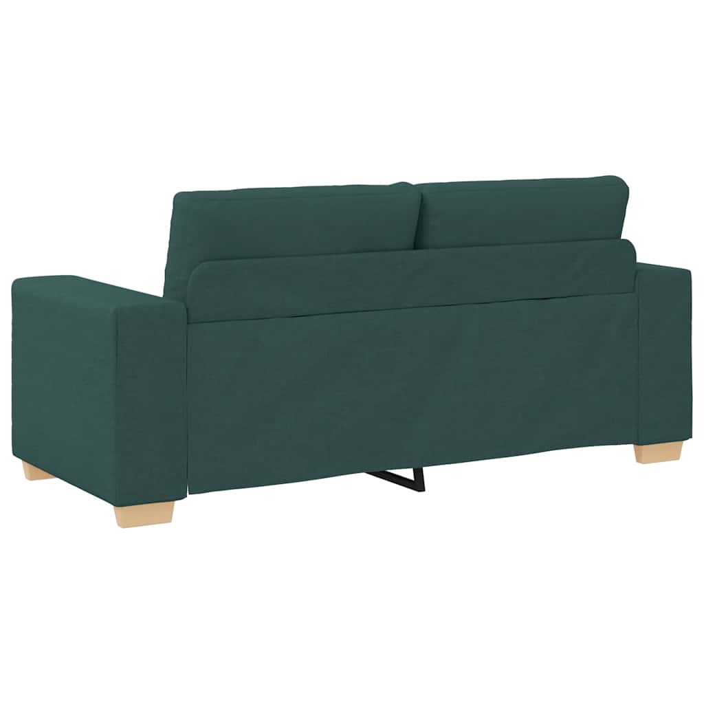 Sötétzöld szövet loveseat kanapé 140 cm