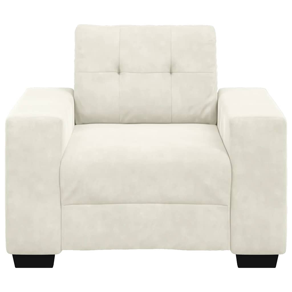 Krém bársony kanapéfotel 59 cm Krém bársony kanapéfotel 59 cm