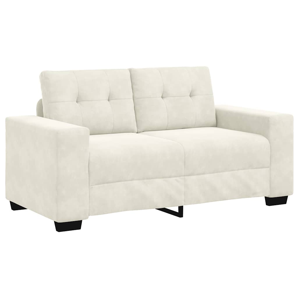Krém bársony loveseat kanapé 120 cm
