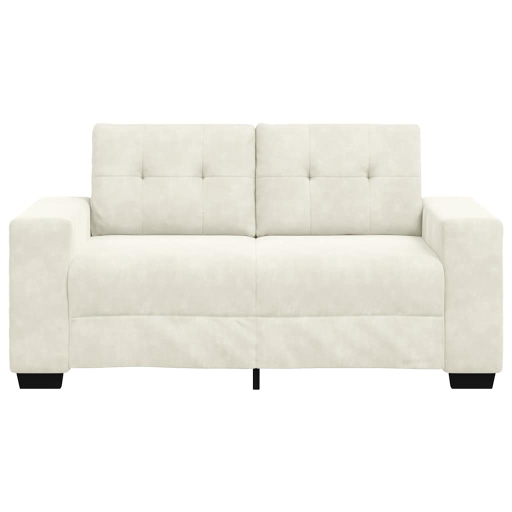 Krém bársony loveseat kanapé 120 cm