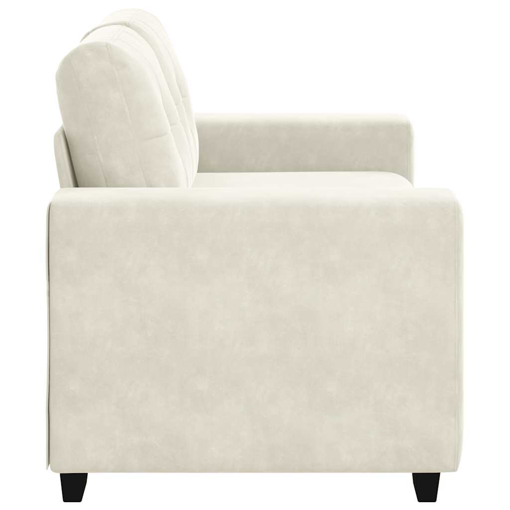Krém bársony loveseat kanapé 120 cm