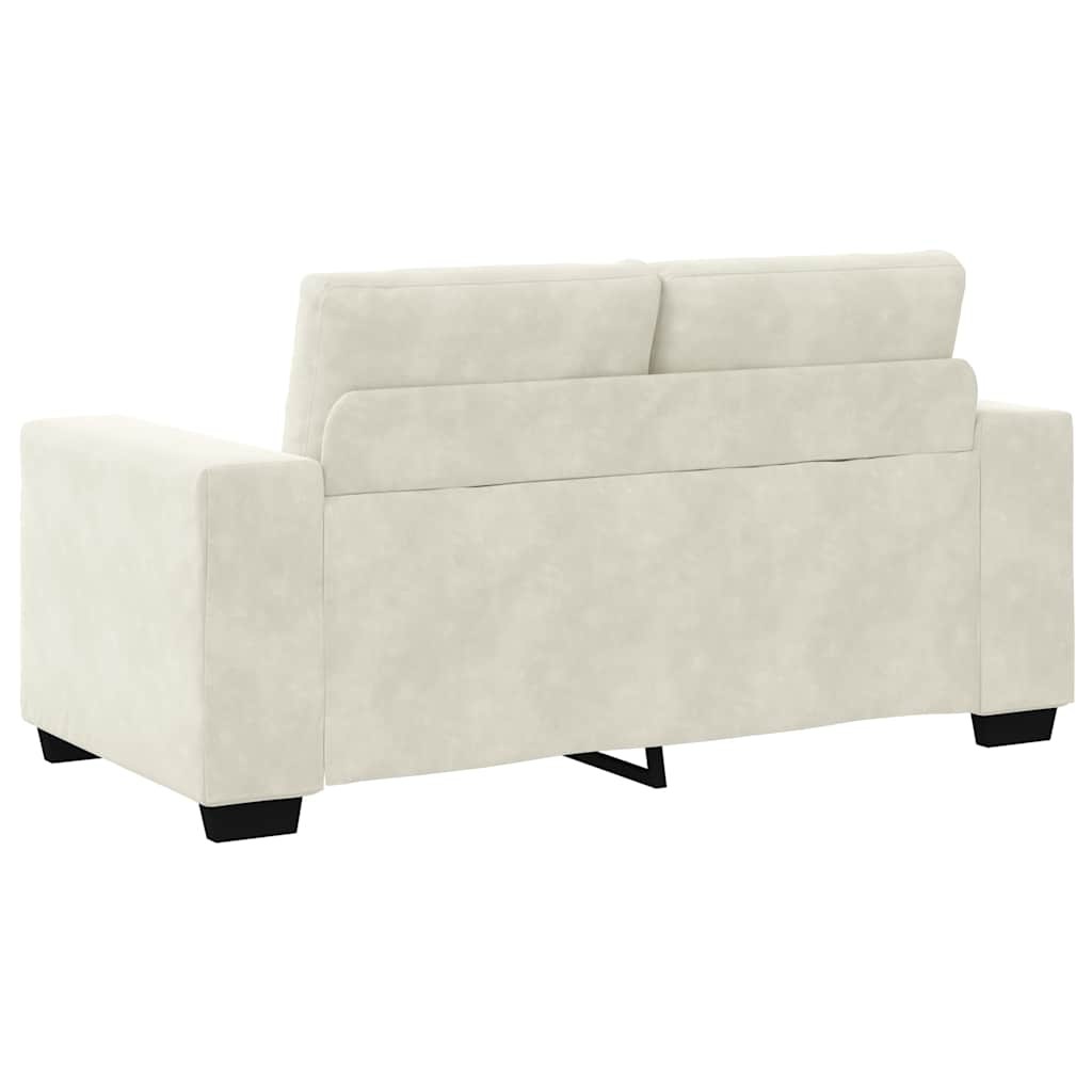 Krém bársony loveseat kanapé 120 cm