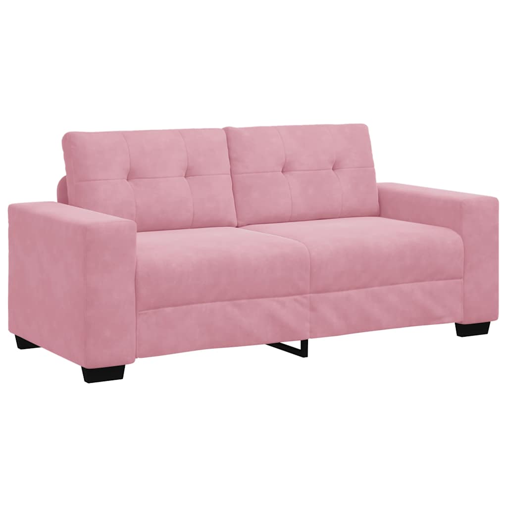 Rózsaszín bársony loveseat kanapé 140 cm