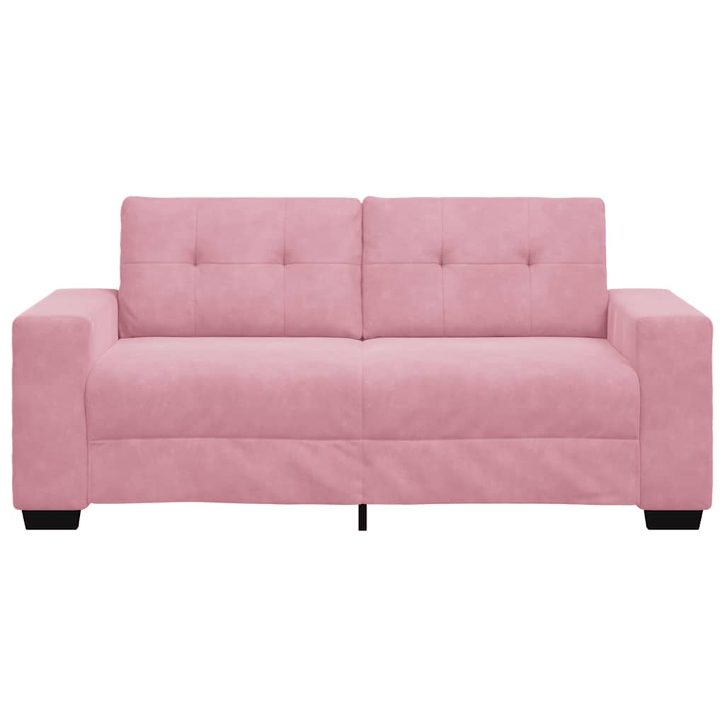 Rózsaszín bársony loveseat kanapé 140 cm