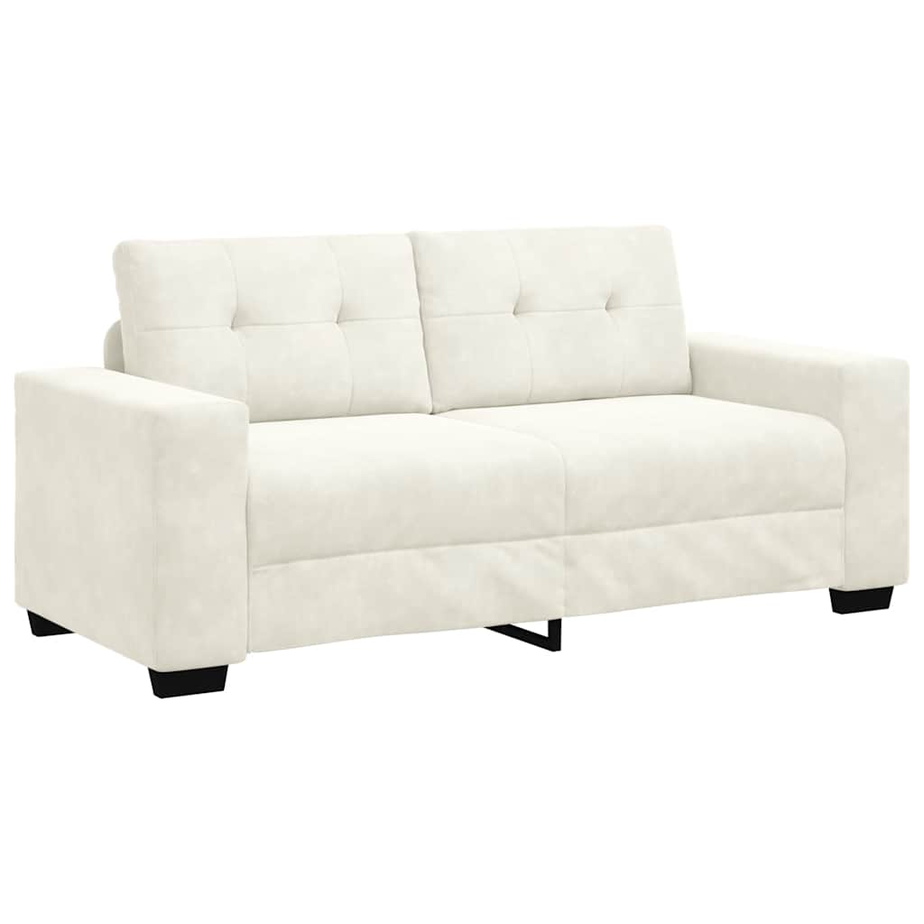 Krém bársony loveseat kanapé 140 cm