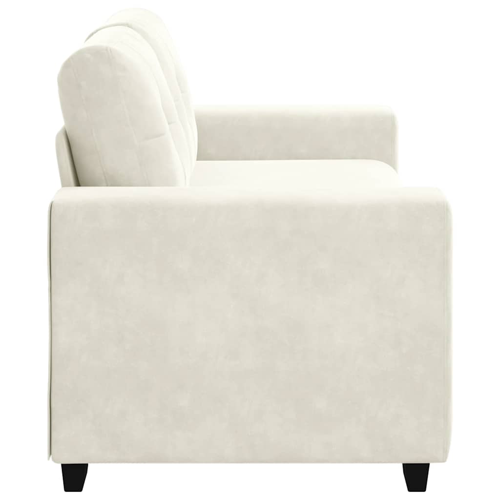 Krém bársony loveseat kanapé 140 cm