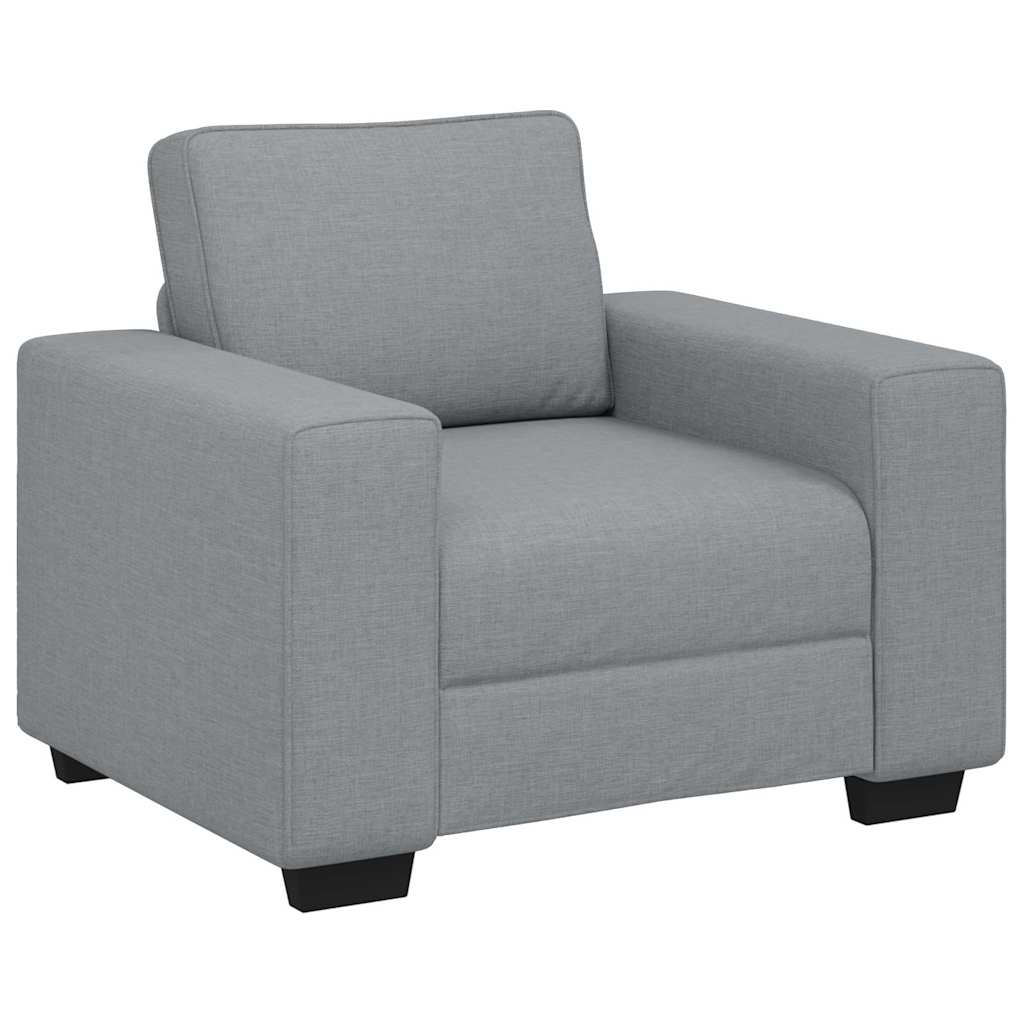 Világosszürke szövet kanapéfotel 60 cm