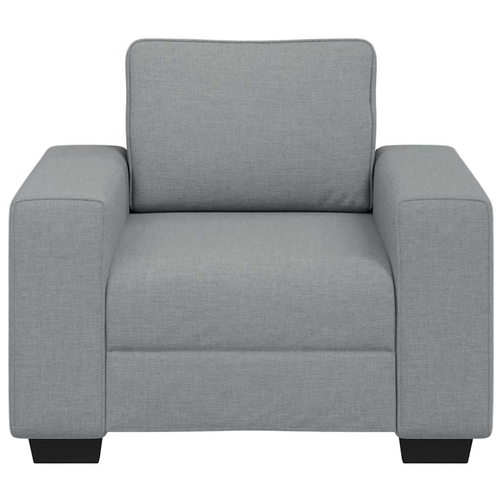 Világosszürke szövet kanapéfotel 60 cm
