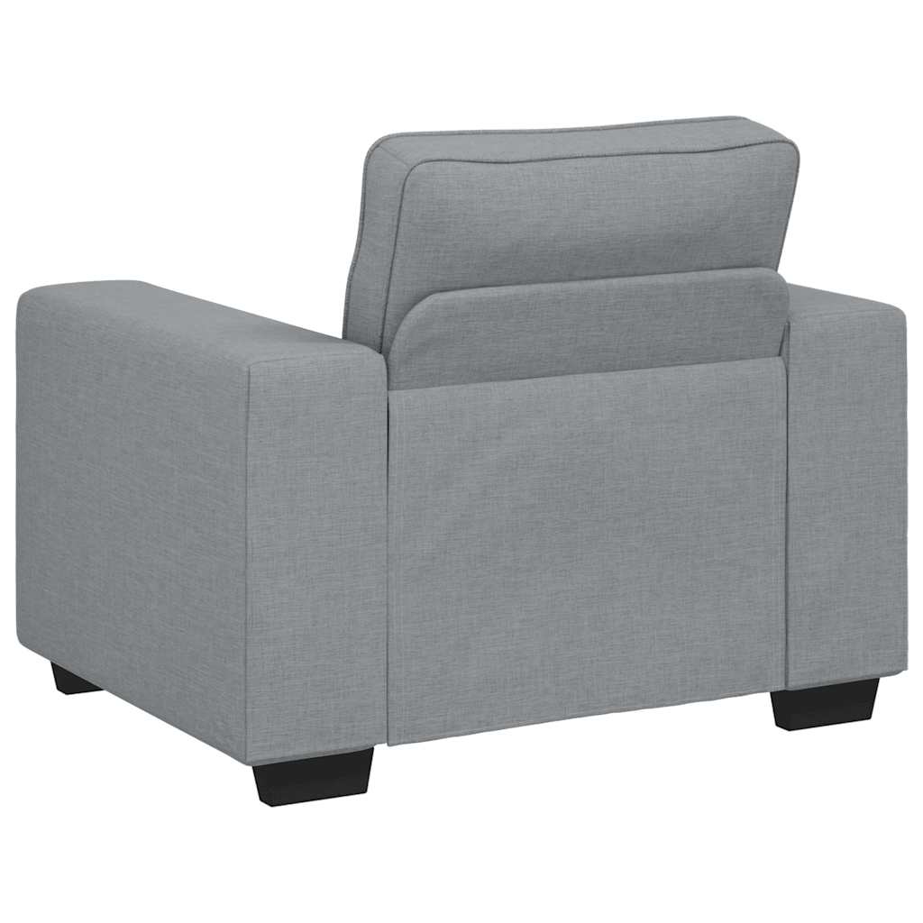 Világosszürke szövet kanapéfotel 60 cm