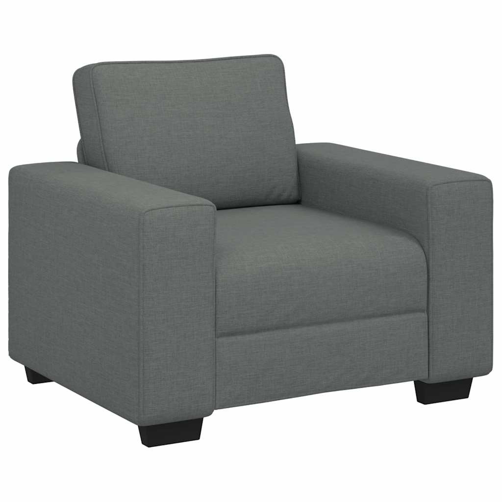 Sötétszürke szövet kanapéfotel 60 cm