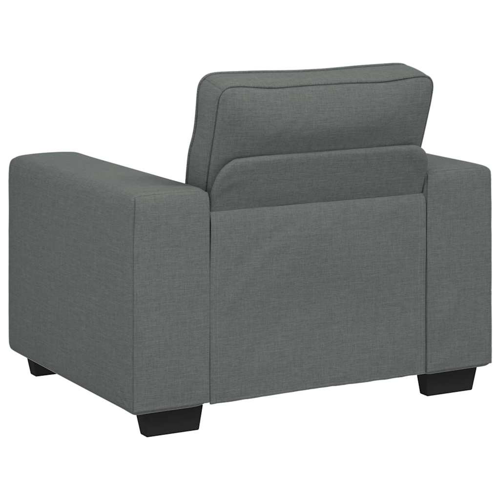 Sötétszürke szövet kanapéfotel 60 cm