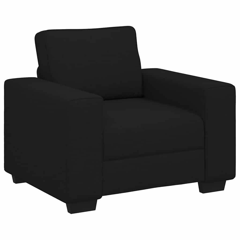 Fekete szövet kanapéfotel 60 cm Fekete szövet kanapéfotel 60 cm