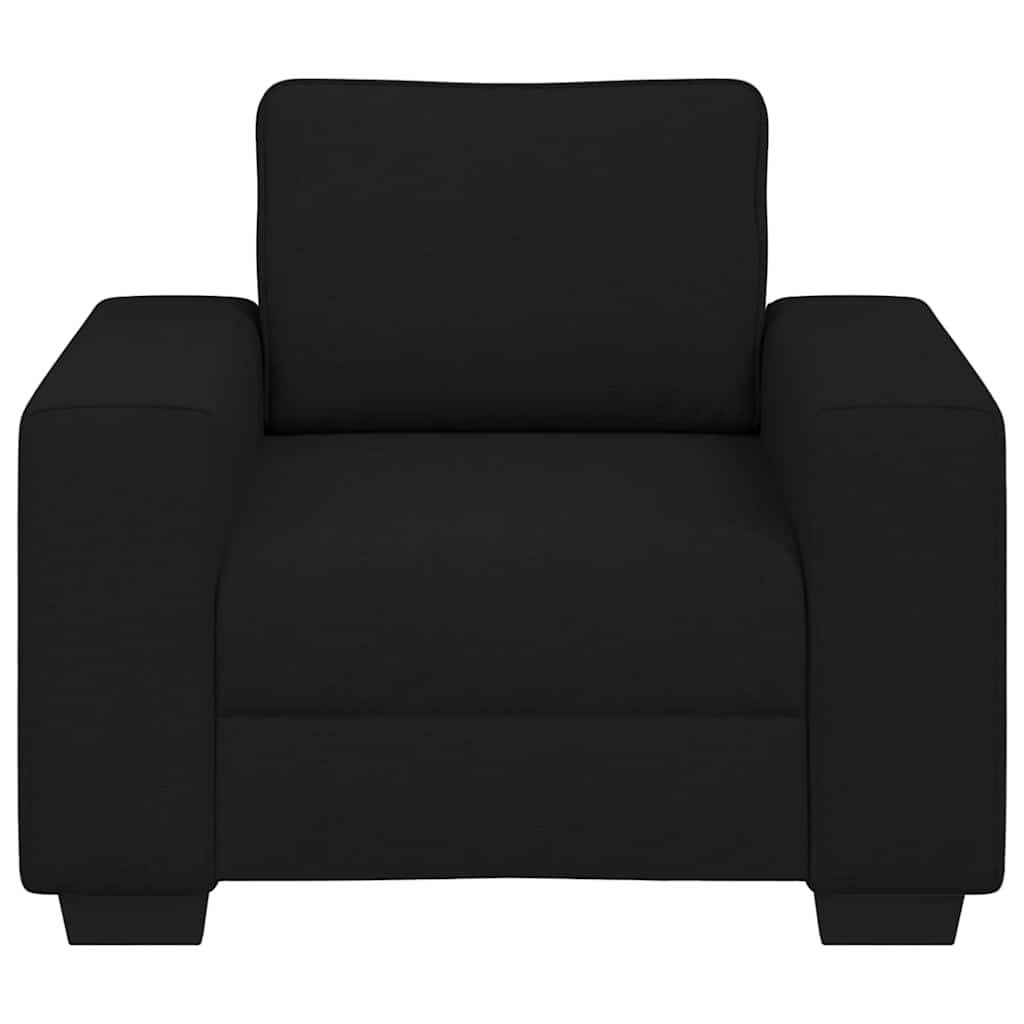Fekete szövet kanapéfotel 60 cm Fekete szövet kanapéfotel 60 cm
