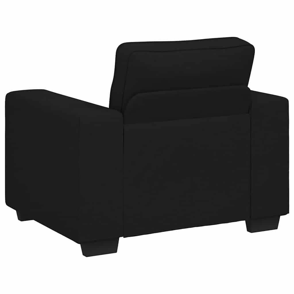 Fekete szövet kanapéfotel 60 cm Fekete szövet kanapéfotel 60 cm