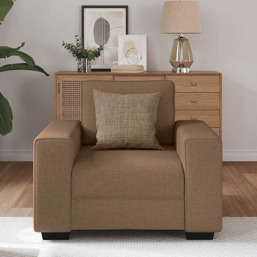 Barna szövet kanapéfotel 60 cm Barna szövet kanapéfotel 60 cm