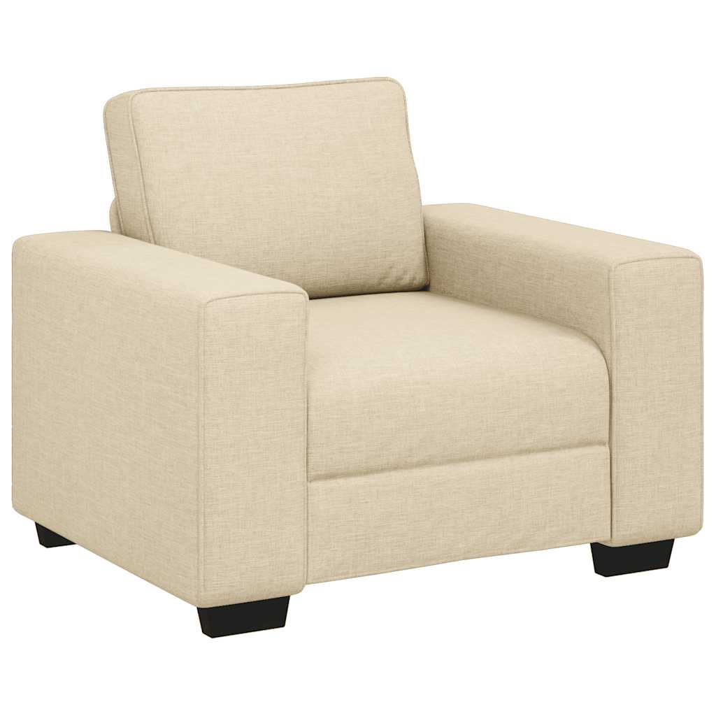 Krémszínű szövet kanapéfotel 60 cm