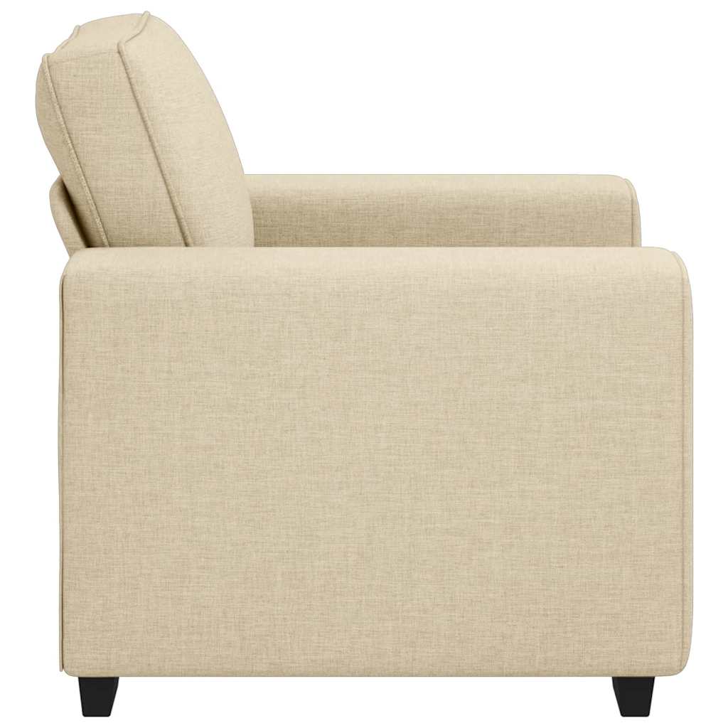 Krémszínű szövet kanapéfotel 60 cm