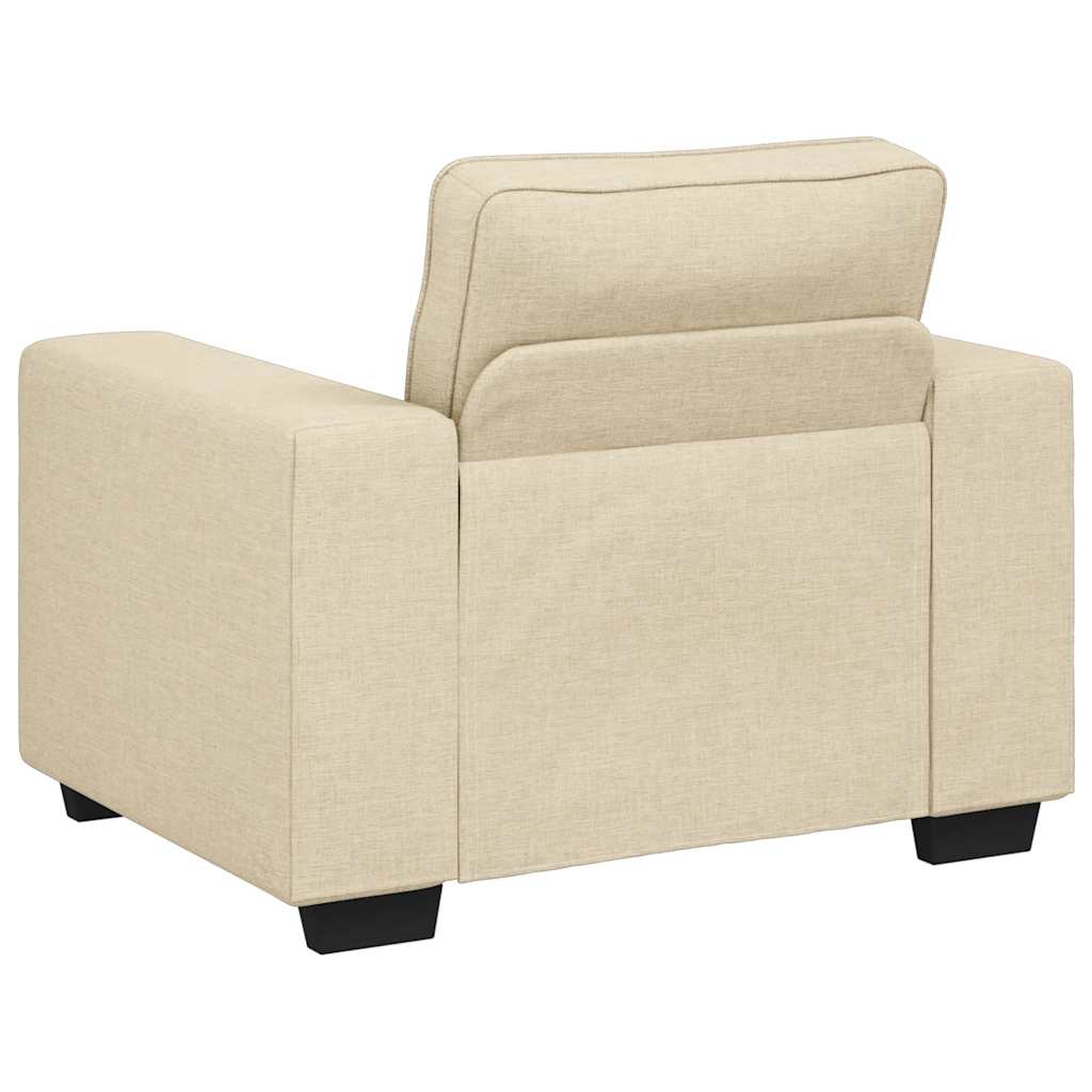 Krémszínű szövet kanapéfotel 60 cm
