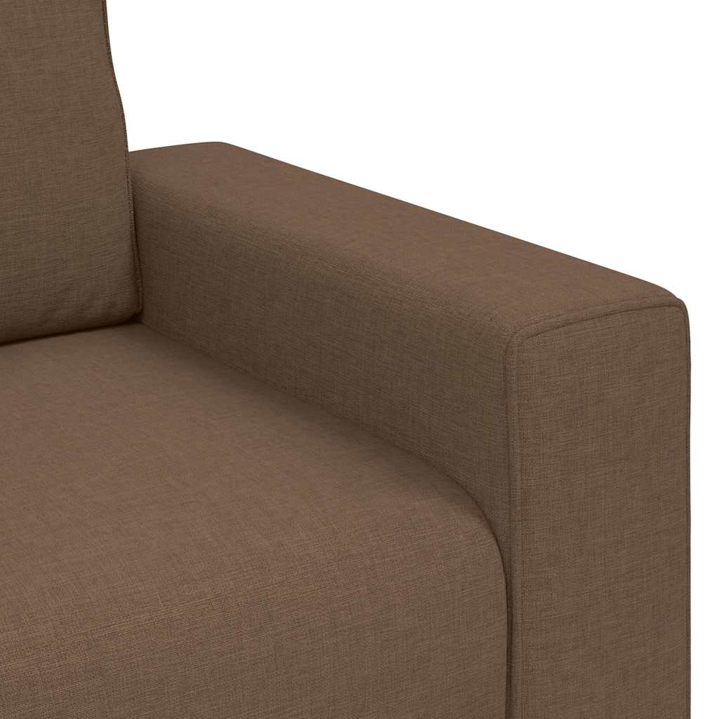 Kétszemélyes barna szövetkanapé 120 cm Kétszemélyes barna szövetkanapé 120 cm