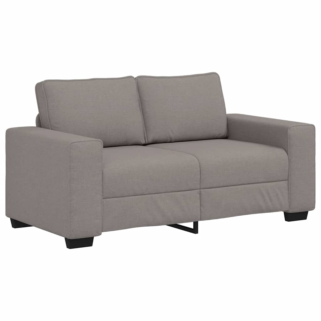 Kétszemélyes fekete szövetkanapé 120 cm Kétszemélyes fekete szövetkanapé 120 cm