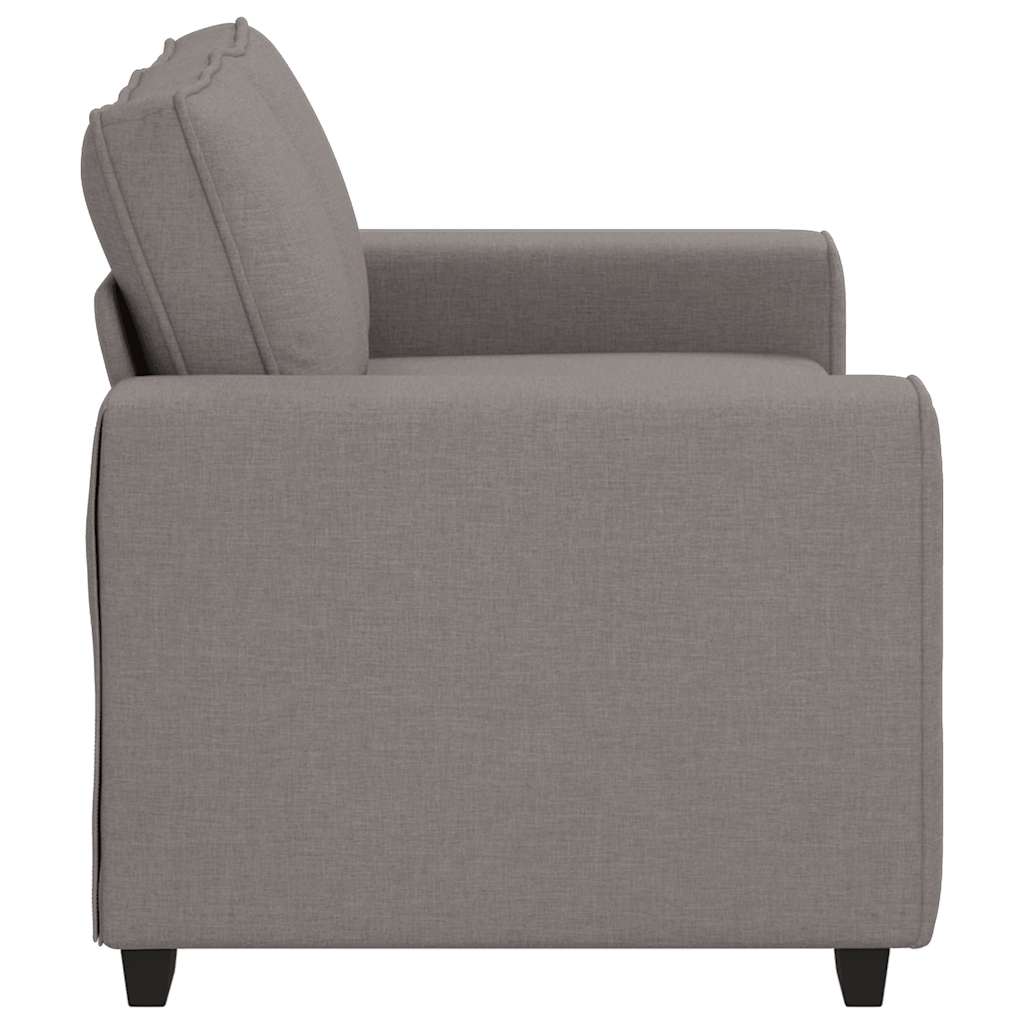 Kétszemélyes fekete szövetkanapé 120 cm Kétszemélyes fekete szövetkanapé 120 cm