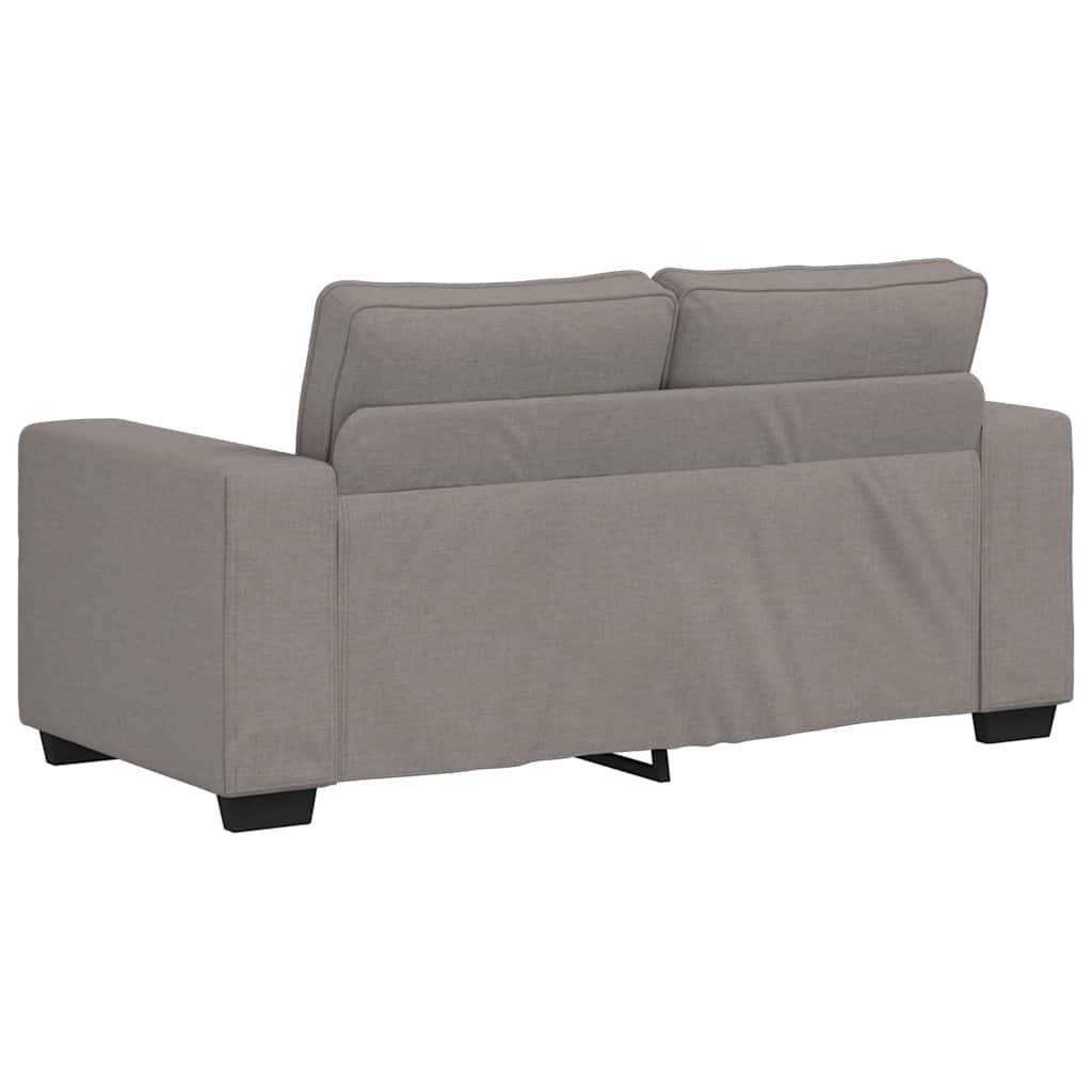 Kétszemélyes fekete szövetkanapé 120 cm Kétszemélyes fekete szövetkanapé 120 cm