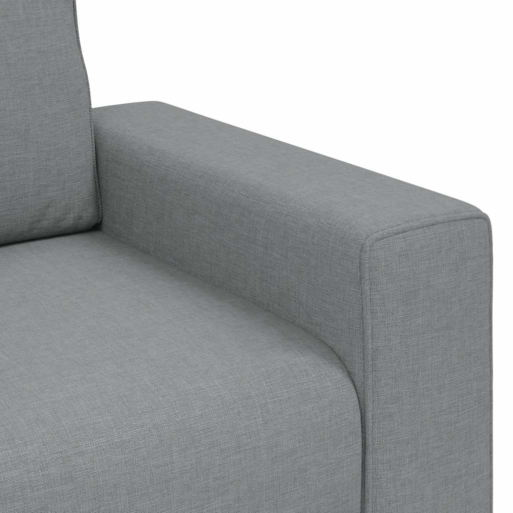 Kétszemélyes világosszürke szövetkanapé 140 cm Kétszemélyes világosszürke szövetkanapé 140 cm