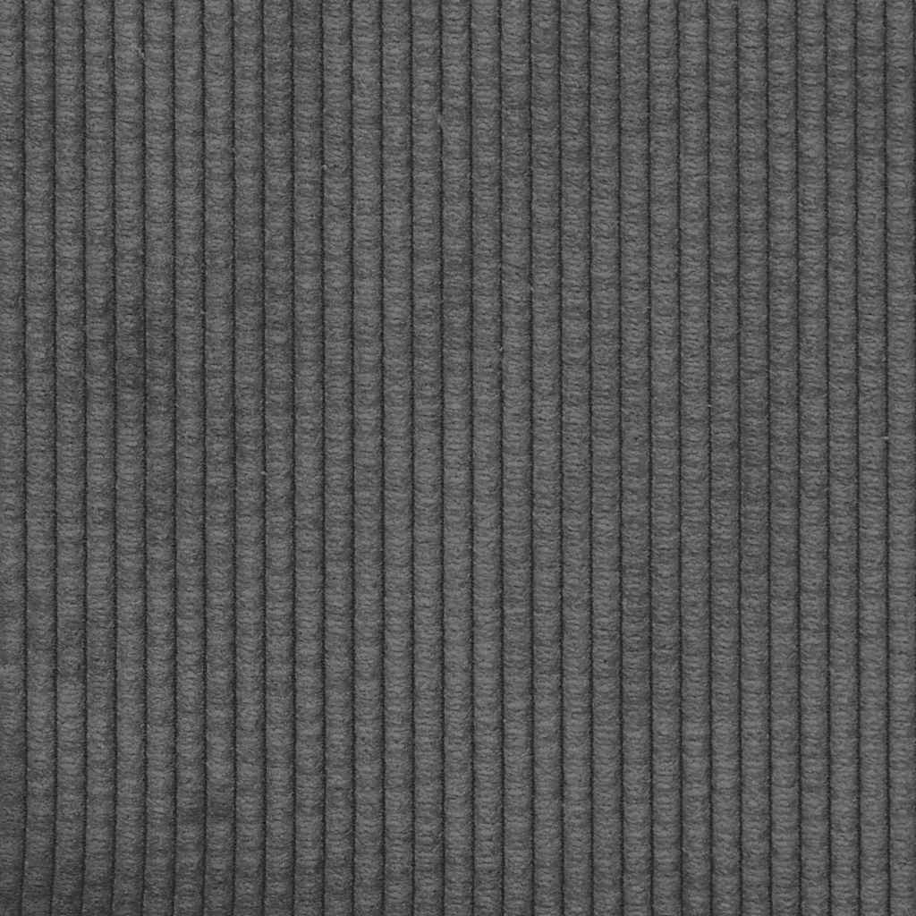 Sötétszürke kordbársony szövet loveseat kanapé 120 cm Sötétszürke kordbársony szövet loveseat kanapé 120 cm