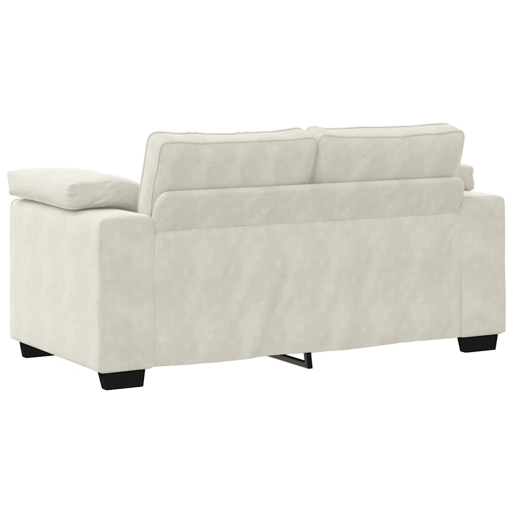 Krém bársony loveseat kanapé 120 cm