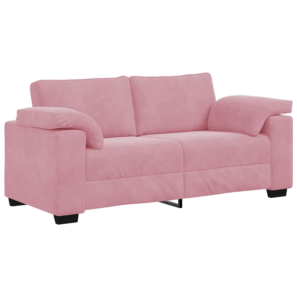 Rózsaszín bársony loveseat kanapé 140 cm Rózsaszín bársony loveseat kanapé 140 cm