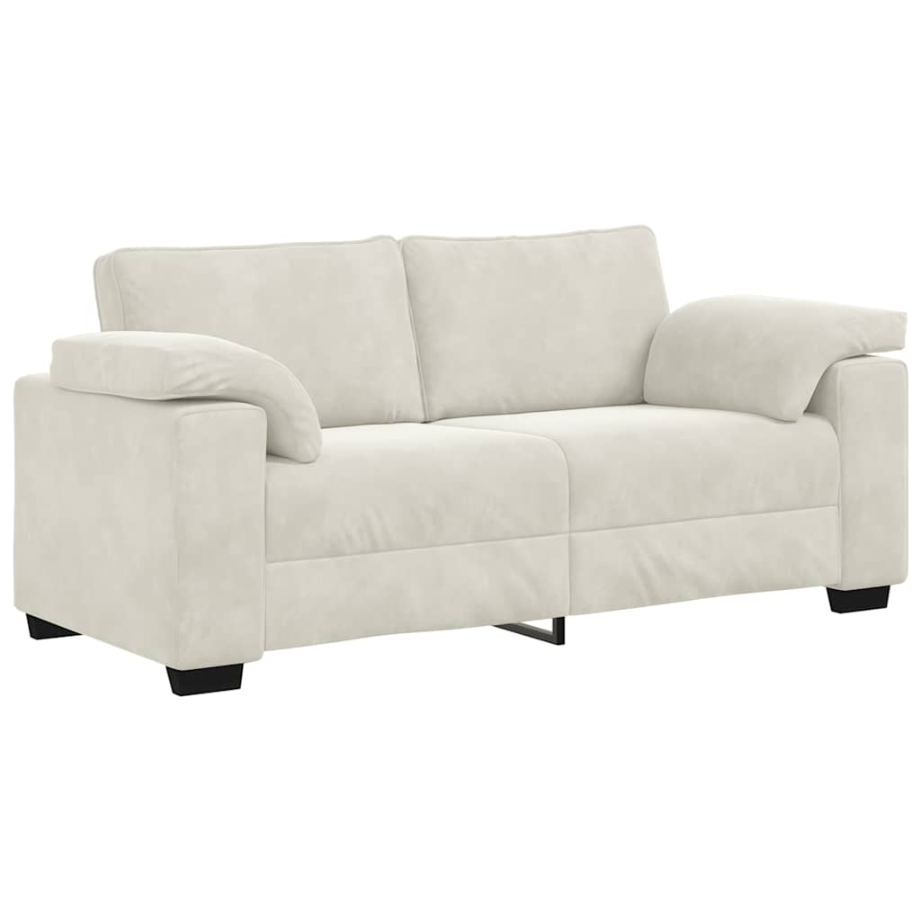 Krém bársony loveseat kanapé 180x77x82 cm