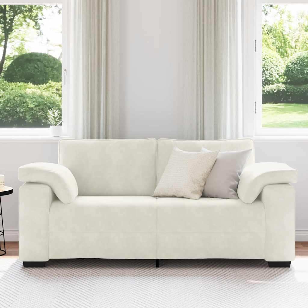 Krém bársony loveseat kanapé 180x77x82 cm