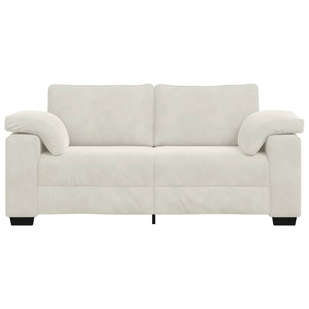 Krém bársony loveseat kanapé 180x77x82 cm