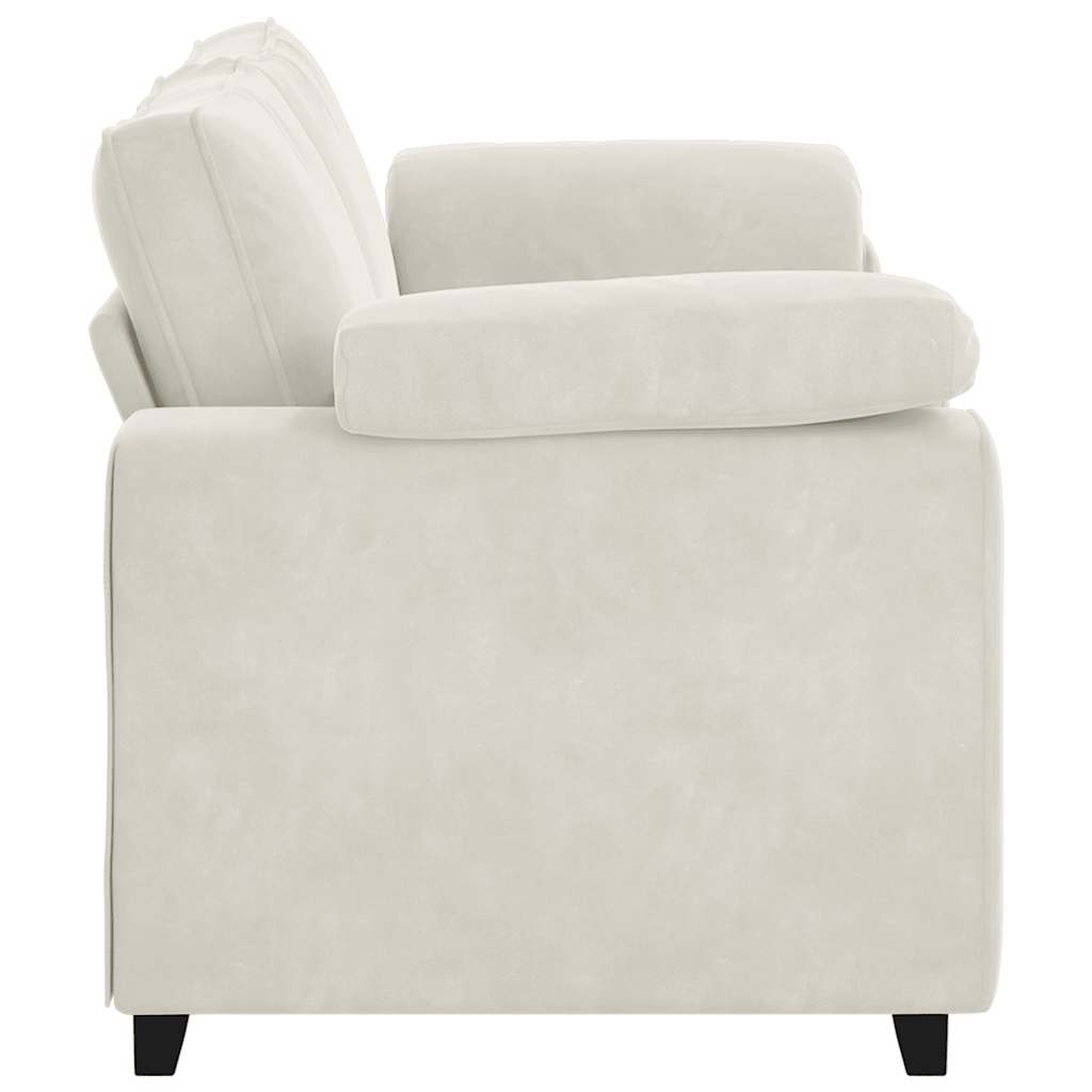 Krém bársony loveseat kanapé 180x77x82 cm