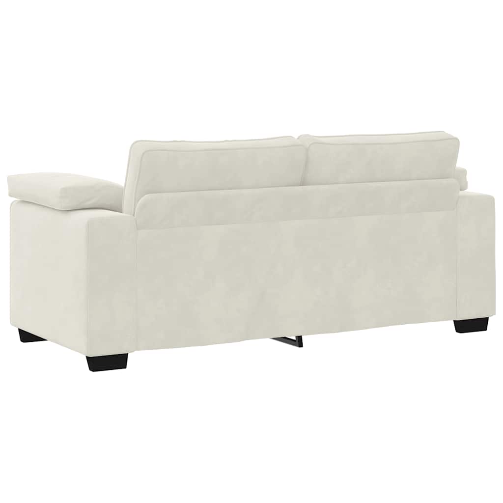 Krém bársony loveseat kanapé 180x77x82 cm