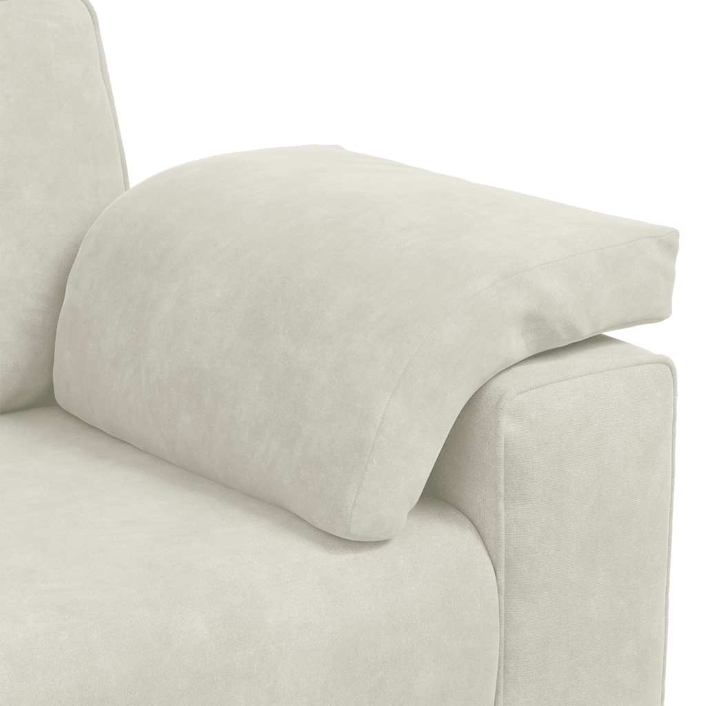 Krém bársony loveseat kanapé 180x77x82 cm
