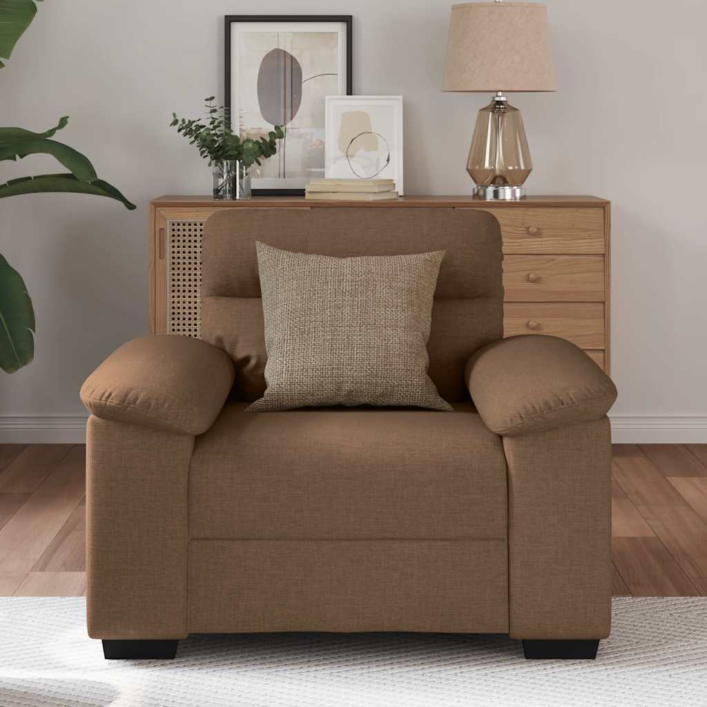 Barna szövet kanapéfotel 60 cm Barna szövet kanapéfotel 60 cm