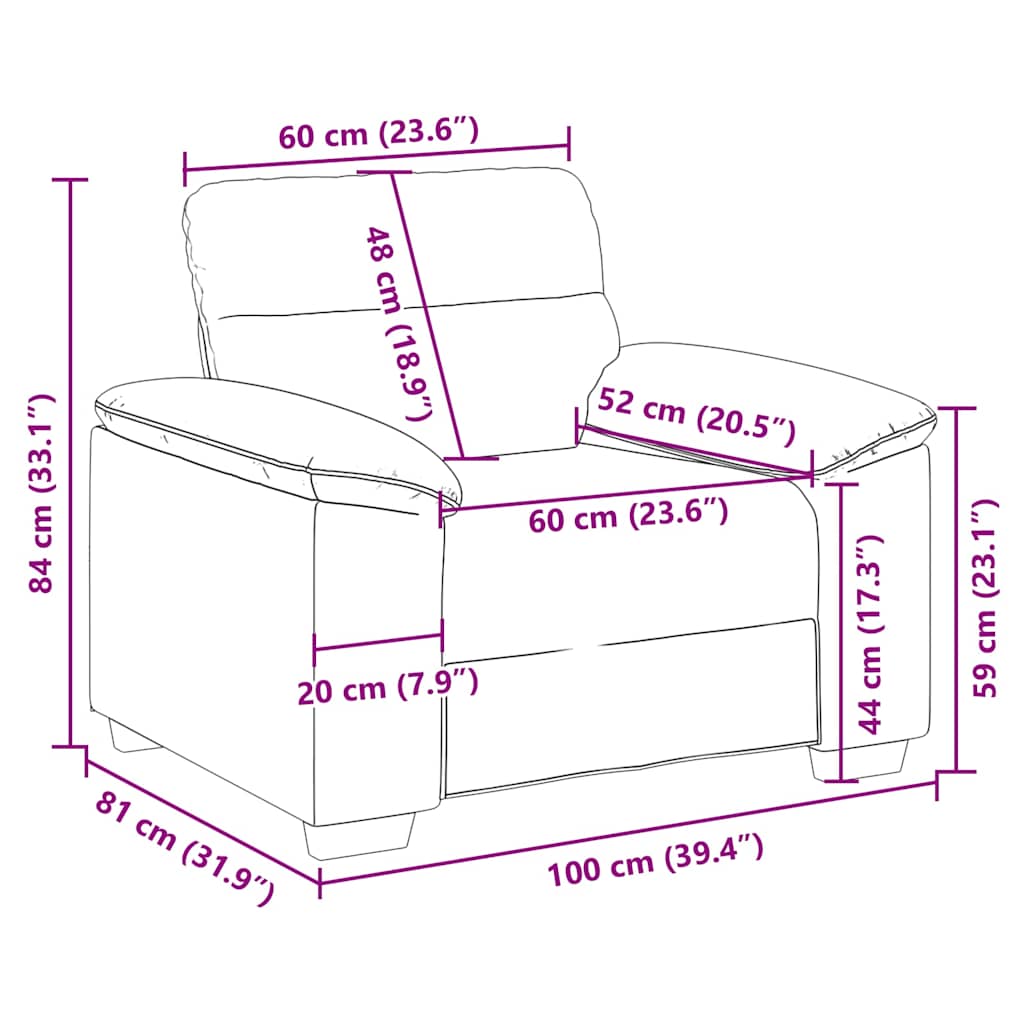 Sötétzöld szövet kanapészék 60 cm