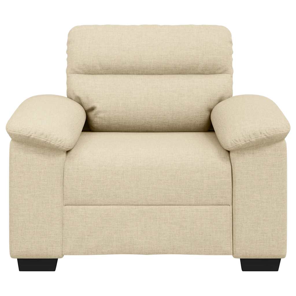 Krémszínű szövet kanapéfotel 60 cm