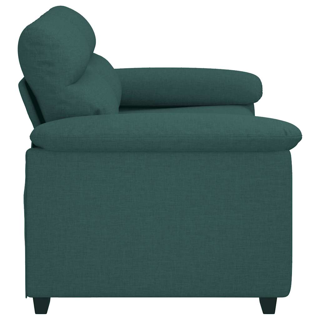 Kétszemélyes sötétzöld szövet kanapé 120 cm Kétszemélyes sötétzöld szövet kanapé 120 cm