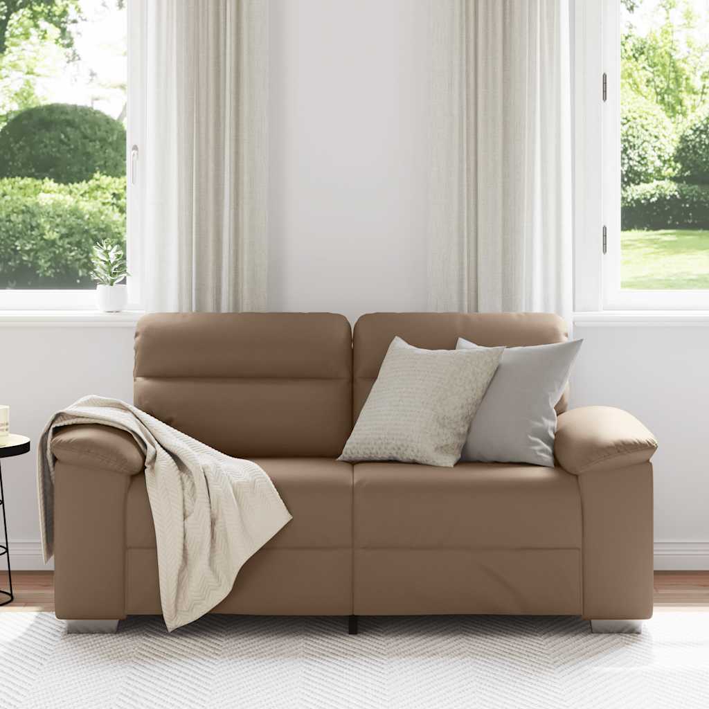 2 személyes cappuccino színű műbőr kanapé 120 cm 2 személyes cappuccino színű műbőr kanapé 120 cm
