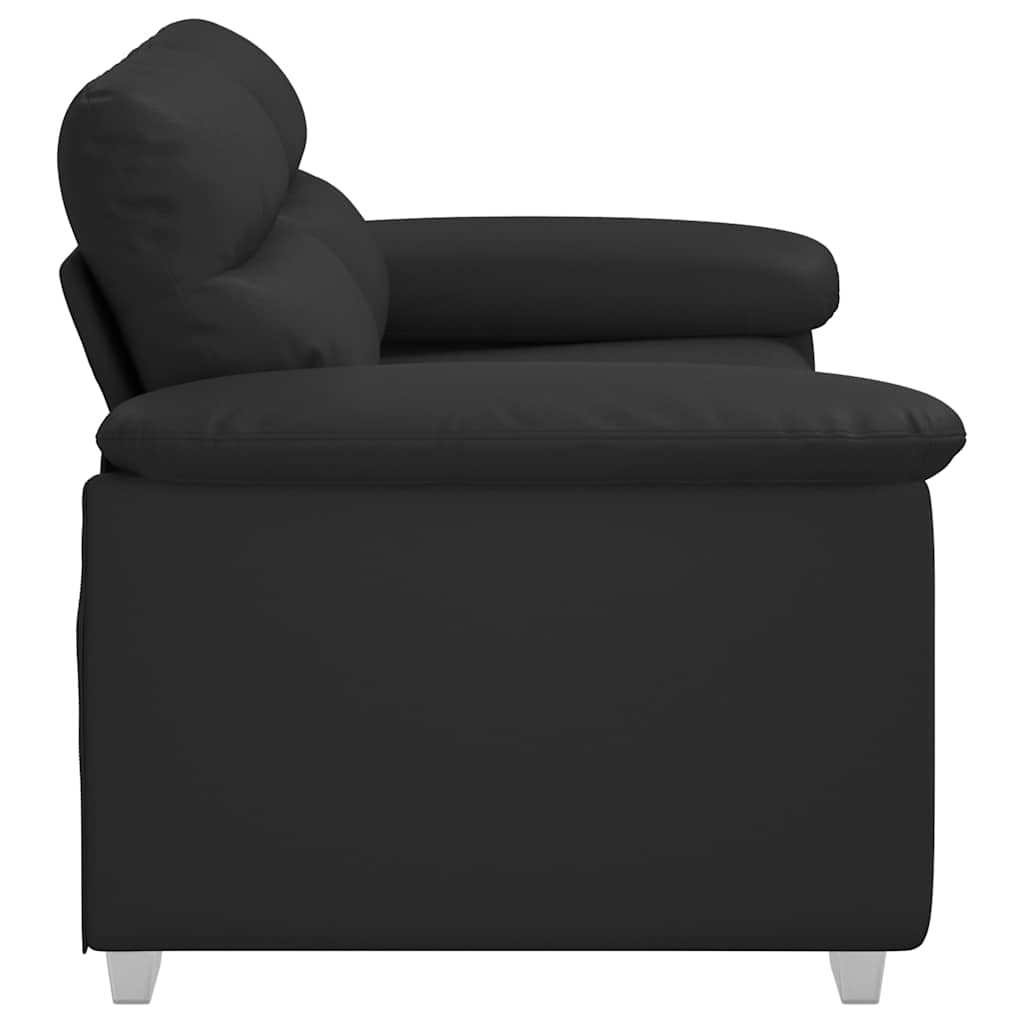 2 személyes fekete műbőr kanapé 120 cm 2 személyes fekete műbőr kanapé 120 cm