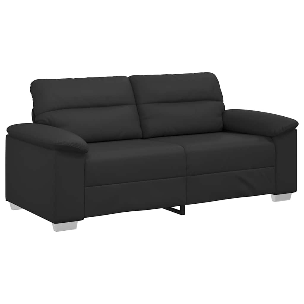 2 személyes fekete műbőr kanapé 140 cm 2 személyes fekete műbőr kanapé 140 cm