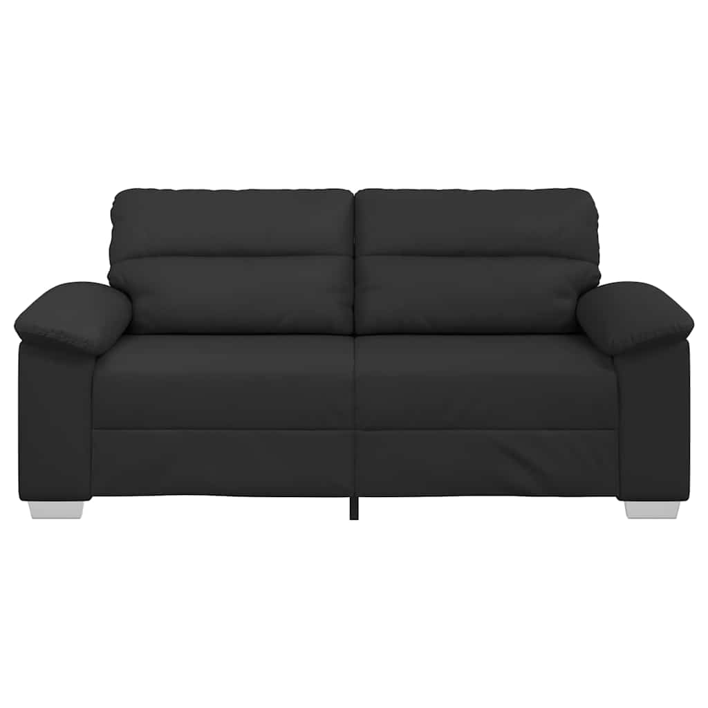 2 személyes fekete műbőr kanapé 140 cm 2 személyes fekete műbőr kanapé 140 cm