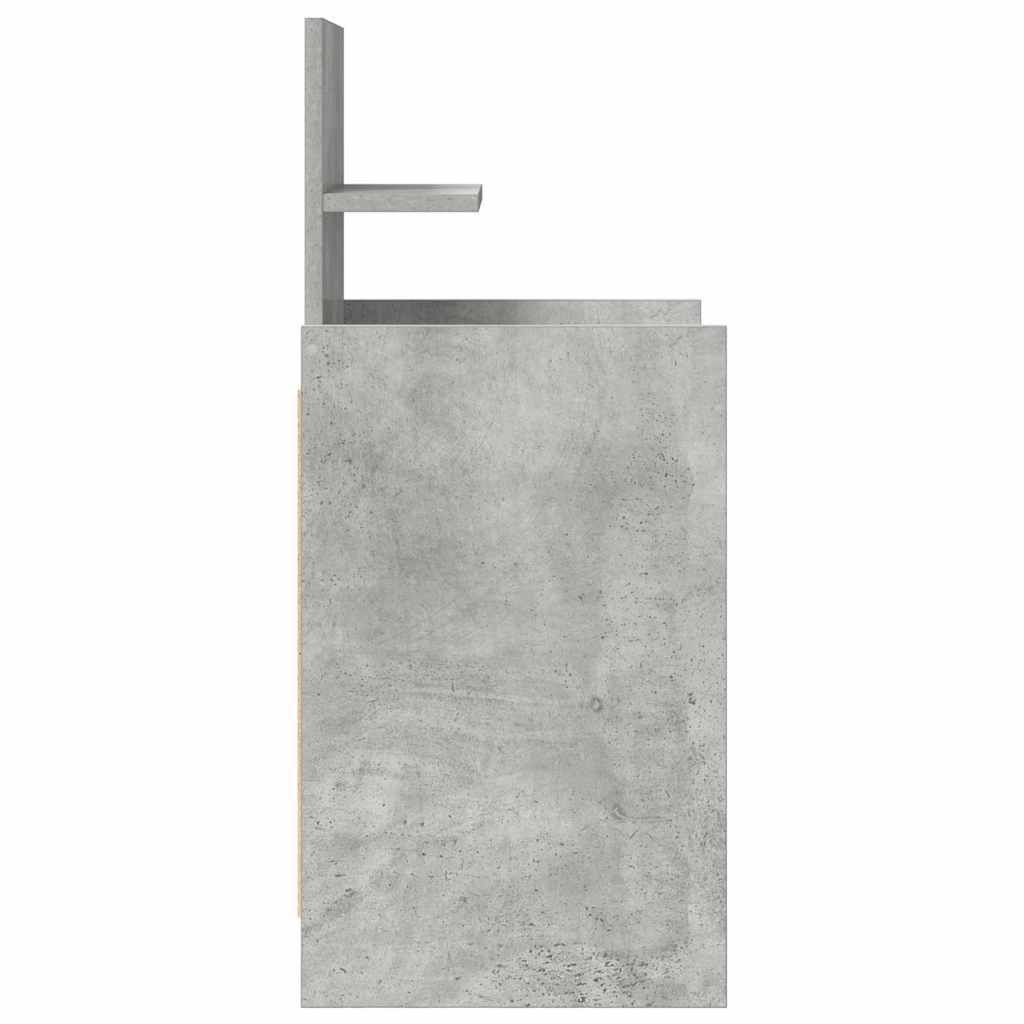 2 db betonszürke éjjeliszekrények 2 fiókkal 38x34x80 cm